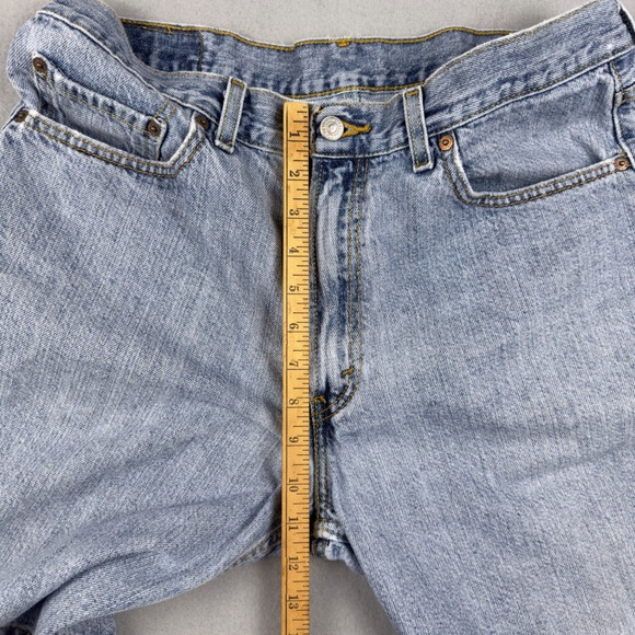 Y2K Levis 550 Relaxed Fit Denim Shorts Mens 34 Light Wash Blue Jeans Jorts VTG - Picture 14 of 16